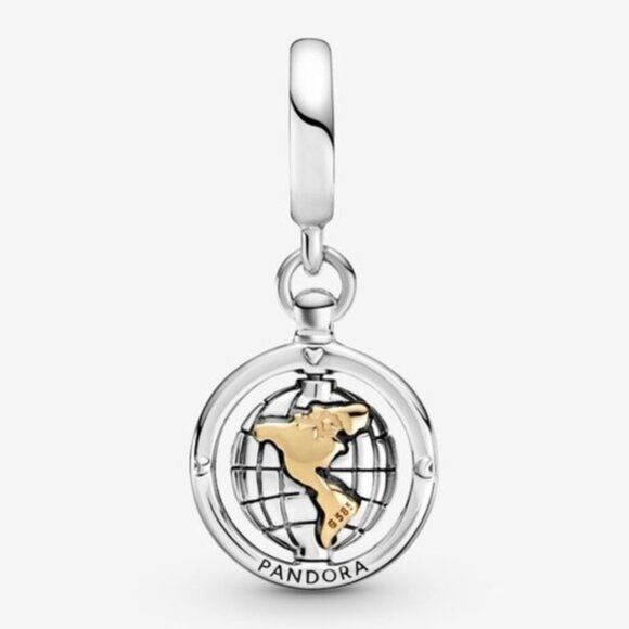 PANDORA Spinning World Dangle Charm - FINAL SALE - Picture 1 of 3